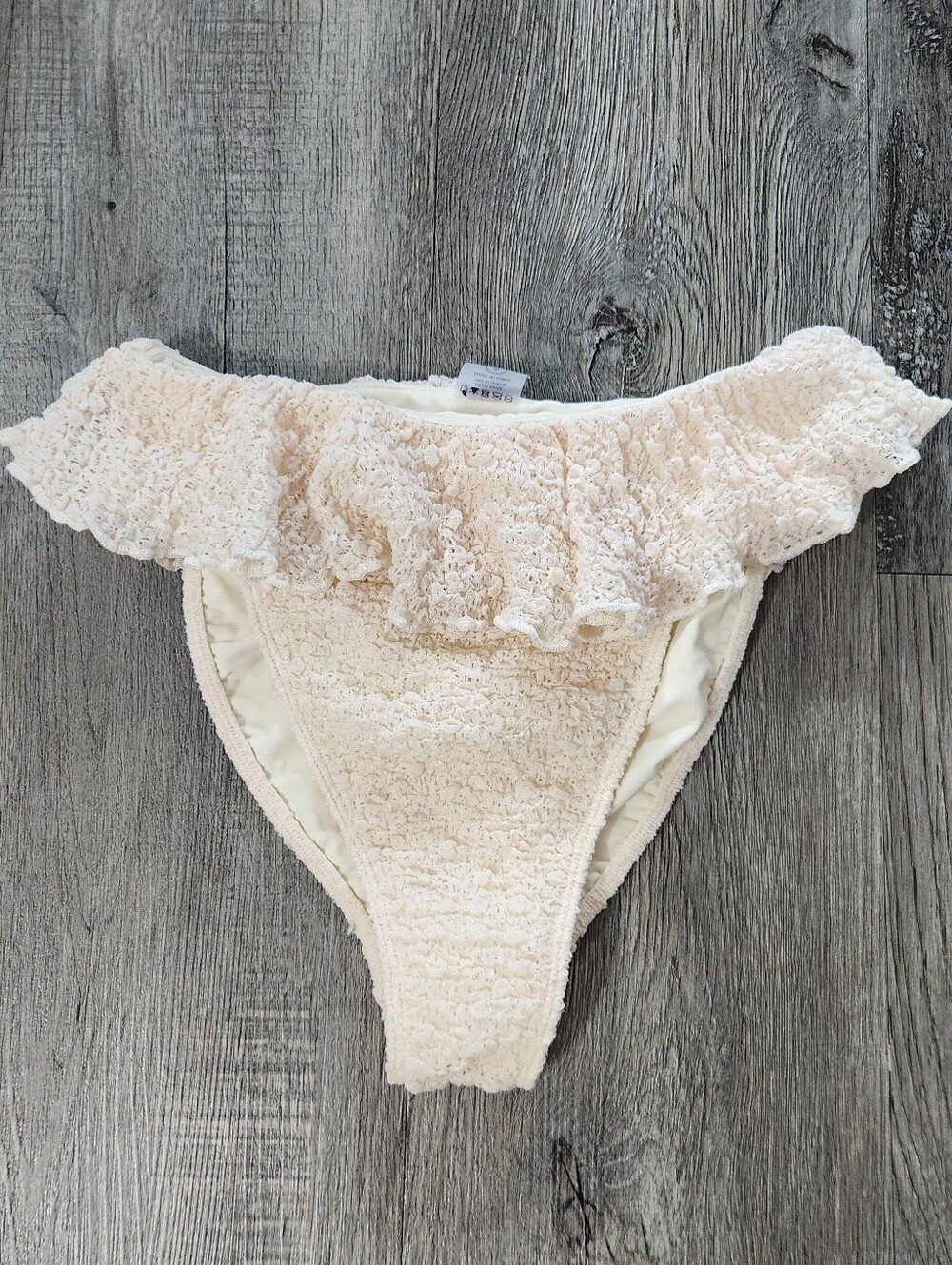 New!Montce Amalia Texture Tamarindo Ruffle Bikini Bottom - Picture 5 of 10